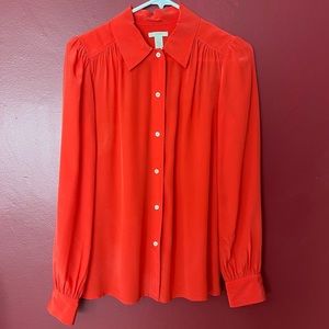 J crew silk shirt